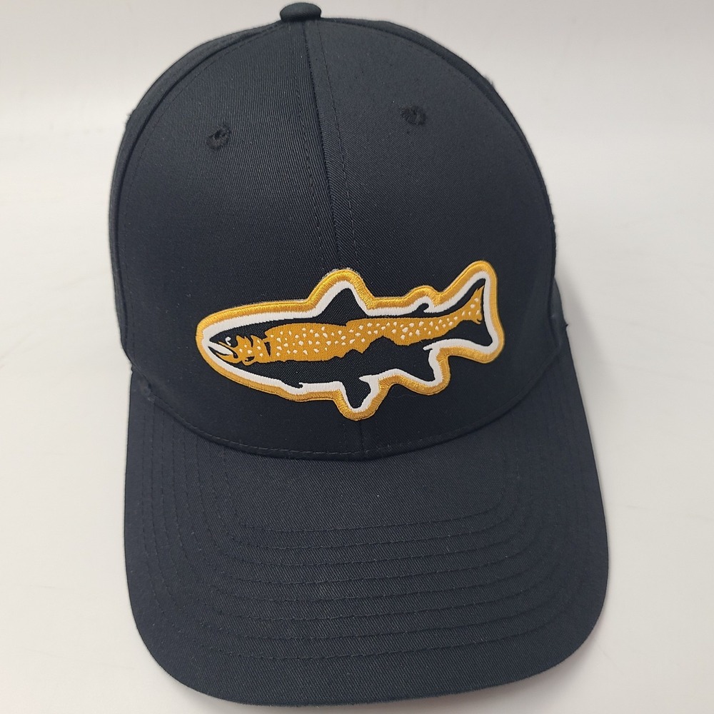 Big Sky Anglers Hat Snapback Trout Fly Fishing Montana Richardson Black Outdoors